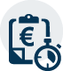 Symbolgrafik für sofortiges Kostenangebot zur Haushaltsauflösung